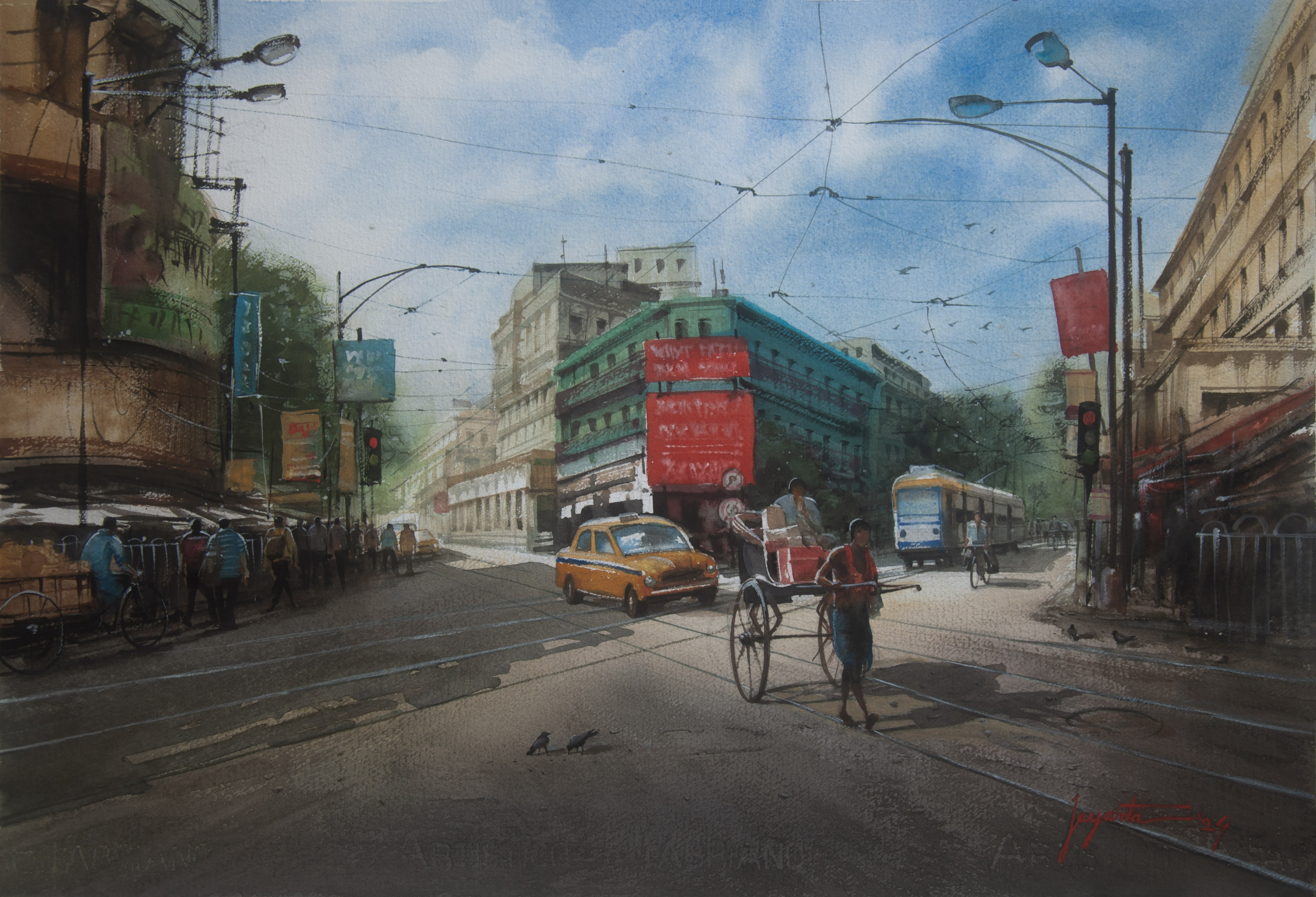 Watercolour by Jayanta Debnath