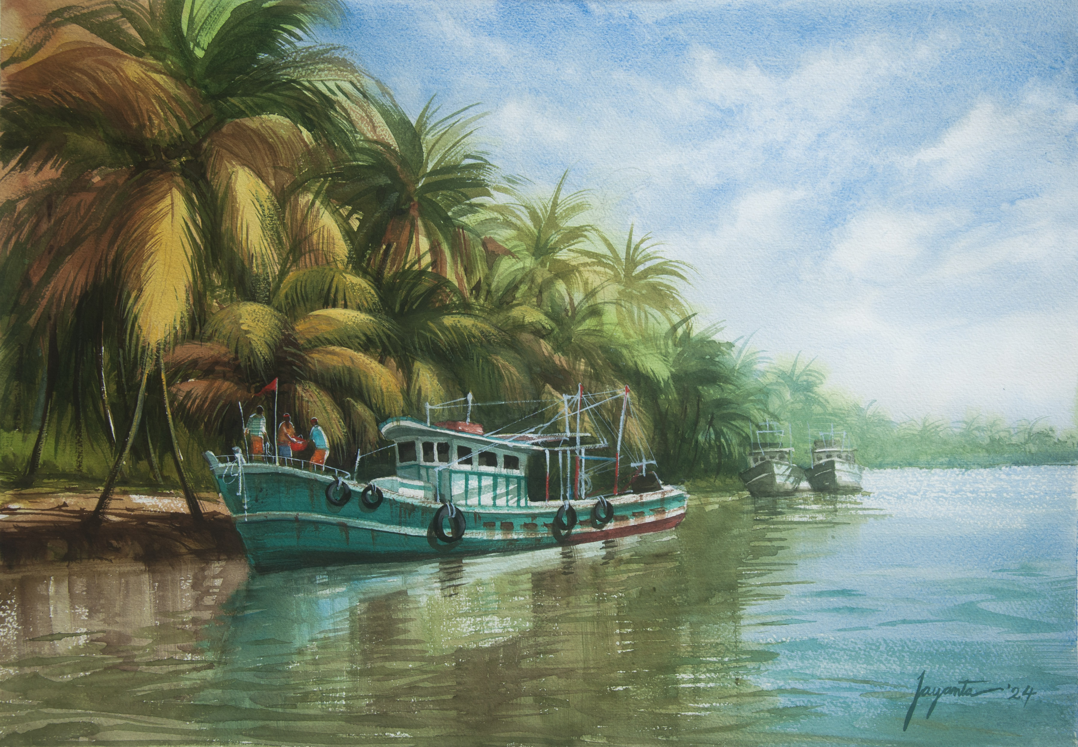 Jayanta Debnath watercolour painting - JDArtVenture